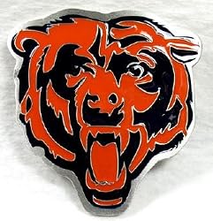 Chicago Bear Enamel Pewter Buckle, NFL Football Buckle