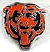 Chicago Bear Enamel Pewter Buckle, NFL Football Buckle