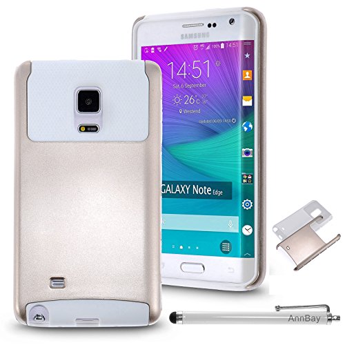 Note Edge Case,Samsung Note Case-AnnBay(TM) for Samsung Galaxy Note Edge 2in1 Series Champagne Hard Cover Case White Rubber Gel Soft Silicone TPU Case(Champagne&White) Note Edge Case,Samsung Note Case-AnnBay(TM) for Samsung Galaxy Note Edge 2in1 Series Champagne Hard Cover Case White Rubber Gel Soft Silicone TPU Case(Champagne&White)