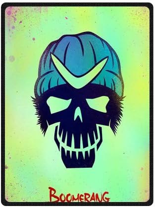 Daniellestore Custom Captain Boomerang Suicide Squad Art Super Soft Fleece Throw Blanket Cozy Throw Light Weight Blanket Sofa/ Couch/ Travel Throw Blanket 58x80 Inch