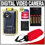 Bell and Howell DV550UW Digital Video Camcorder / Still Camera with Underwater Housing + 4GB Card + (4) AA Batteries and Charger + Accessory Kit