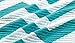 Chezmoi Collection Zoe 2-Piece Chevron Zig Zag Channel Quilted Bedspread Coverlet Set (Teal, Twin)
