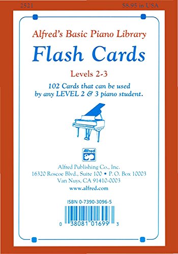 Alfred's Basic Piano Library: Flash Cards, Levels 2 and 3
