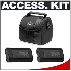 Accessory Kit with Carrying Case + (2) KLIC-8000 Batteries Accessory Kit for Z612, Z8612... by Cameta Camera