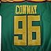 #96 Charlie Conway Anaheim Mighty Ducks Movie Ice Hockey Jersey Stitched Green S to XXXL