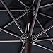 Sundale Outdoor 10 Feet Outdoor Aluminum Patio Umbrella with Auto Tilt and Crank, 8 Alu. Ribs, 100% Polyester (Black)