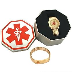 Medical Emergency ID Info Bracelet & Watch Jewelry