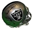 Mike Mitchell Autographed Oakland Raiders Riddell Mini Helmet Featuring "Raider Nation" Inscription! Proof Photo
