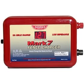 Parmak Mark 7 Low Impedance 110 120 Volt 30 Mile Range Electric Fence Charger #MARK7 from Fences & Gates