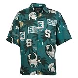 Reyn Spooner Michigan State Spartans Tropical Scenic College Button-Up Shirt