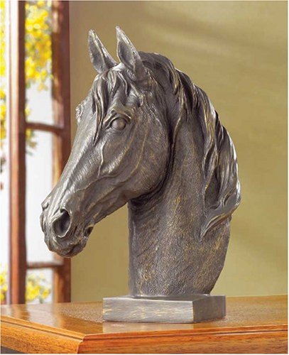 Antique Bronze Finish Horse Head