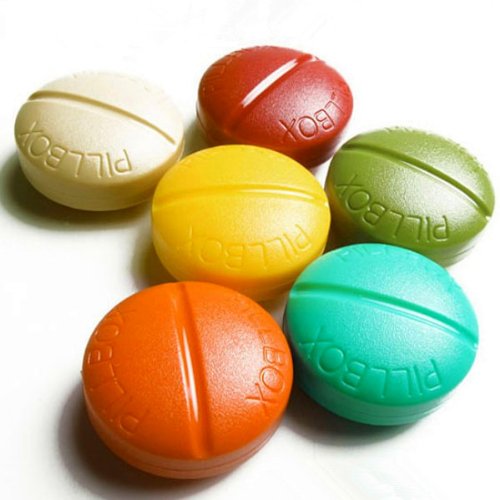 KINGSO 4 compartment Travel Pill Box Organizer Tablet Medicine Storage Dispenser Holder