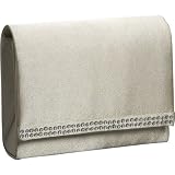 Coloriffics Handbags Satin Clutch with Rhinestones