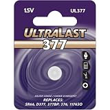 NABC UltraLast UL-377 Silver Oxide Watch Battery - Silver Oxide - 1.5V DCWatch Battery