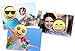 Emoji Magnets, Set of 6 Different Emojis Faces, 1.25 inch, Super Cute Round Magnets for Home, Office, Fridge, Lockers, or Party Favors, Made in USA