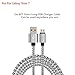 Galaxy S7 Edge Charger,Pack-3 6ft 2m Long Braided Fiber Universal Micro USB Charger Cord Android Phone & Tablet Charging Cable