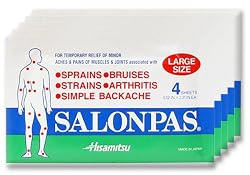 SALONPAS Large Pain Relief Patches - - 5 PAK of 4 = 20 total - SAVE 26169$ !
