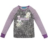 leopard stripe raglan tee