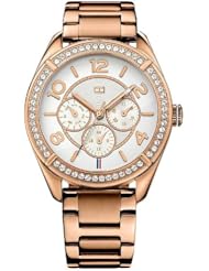 Tommy Hilfiger Womens 1781254 Sport Rose Gold Multi-Function Watch
