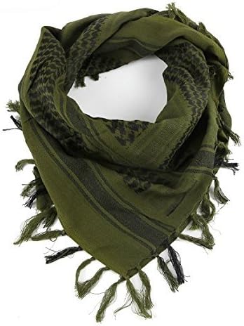 SASAMALL Shemagh Head Scarf Neck Wrap Arafat Keffiyah Desert Army Wear Value (Green)