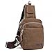 Zebella Men's Unbalance Chest Pack Multipurpose Backpack Crossbody Shoulder Bag