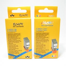 16 Pack Canon BCI-24 Compatible Ink Cartridges (8BK, 8CLR) BCI-24BK BCI-24CLR by TrueColor