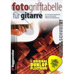 FOTO-Grifftabelle f�r Gitarre inkl. Plektrum - die einfachsten und wichtigsten Gitarrenakkorde in Diagramm und Foto - ideal f�r Anf�nger (Taschenbuch DIN A5) von Jeromy Bessler und Norbert Opgenoorth (Noten/Sheetmusic)