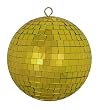 Gold Mirrored Glass Disco Ball Christmas Ornament 8" (200mm)