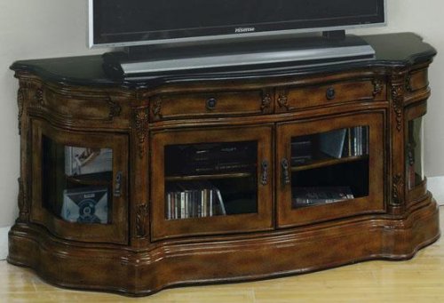 Baymont Wide Screen TV Cabinet Stand Dark Brown with Glass Doors 25H x 59.5W x 20D, GLASS DOORS, PLYMTH BRW MHGN Baymont Wide Screen TV Cabinet Stand Dark Brown with Glass Doors 25H x 59.5W x 20D, GLASS DOORS, PLYMTH BRW MHGN