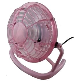 Pink USB Retro Desk Fan for PC , Laptop , Netbook, Apple Macbook , iMac