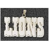 LogoArt Detroit Lions 10K Gold Team Name Pendant