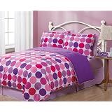 Twin Geo Circles Reversible Comforter Bedding Set