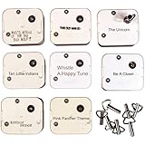 18 Note Wind Up Music Box Musical Movements with Winding Keys - Wholesale Lot of 8 Children's Tunes