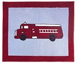Frankie`s Firetruck Accent Floor Rug by JoJo Designs