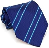 Paul Smith Navy Striped Silk Necktie 55