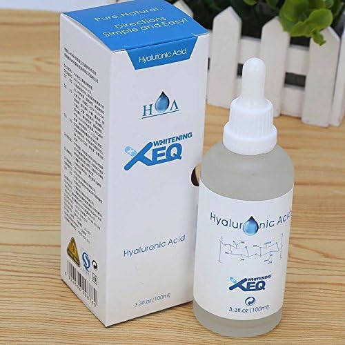 XEQ Hyaluronic Acid Serum-100% Pure Hyaluronic Acid Serum with Vitamin-Natural Ingredients Rose -Premium Anti Aging for Lasting Results, 3.3fl.oz(100ml)-Reduce Wrinkles &amp; Lines and Restores Hydration