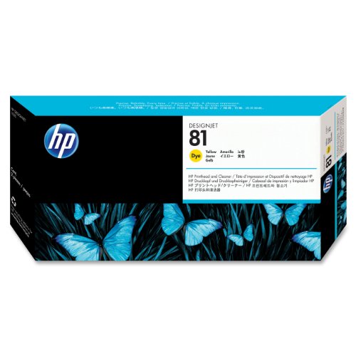 HP 81 C4953A Printhead and Printhead Cleaner for DesignJet 5000 series, Yellow On Sale