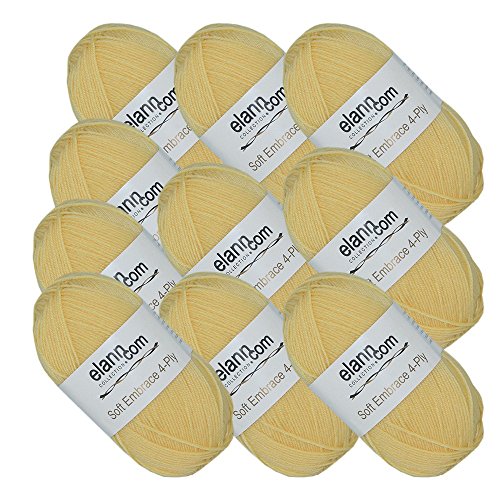 elann Soft Embrace 4-Ply Yarn | 10 Ball Bag | Golden Haze-03