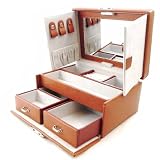 Coffret &agrave; Bijoux "Symphonie" cognac