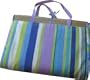 Beach/Picnic Mat - Green/Purple Stripes