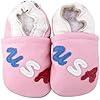 Kidzuu Soft Sole Baby Infant Leather Crib Shoes Pink USA