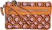 Coach Op Art Poppy Signature Large Wristlet Wallet Case Bag Melon