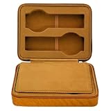 Caramel Genuine Ostrich Leather Four Slot Watch Box #W4-367-03