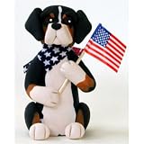 Greater Swiss Mountain Dog Patriotic Pup Figurine