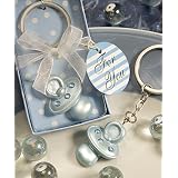 Baby Blue Pacifier Keychain Favor by Fashioncraft