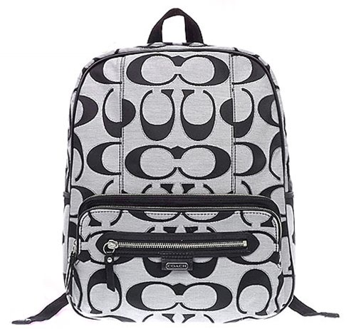 coach backpacks gray