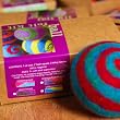 Spiderfelt Felted Felt Spiral Ball Felting Kit - Red/Peacock