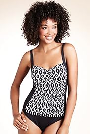 Tummy Control Ikat Print Swimsuit