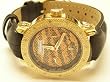 JoJino ByTechno Swiss Solid Gold Plated Stainless Steel Genuine Diamond Bling Watch