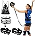 Volleyball Star Training Equipment - 1 Ball Rebounder for Solo Practice Your Serve And Spike +2 Setting Trainer Straps For a Proper Hand Placement +1 Drawstring Backpack +1 Handmade Bracelet